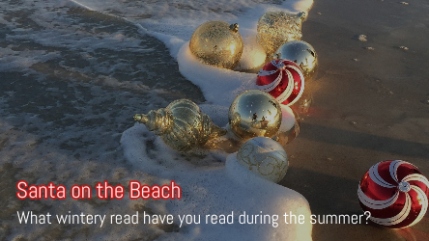 santa on the beach